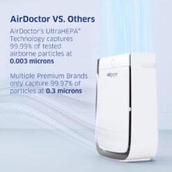 AirDoctor 3500 4 -Speed Smart Compatible White True HEPA Air Purifier (Covers: 1260-sq ft )