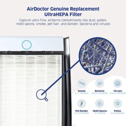AirDoctor AD3000/AD3500 Classic 4 -Speed Ionic white HEPA Air Purifier ENERGY STAR Certified (Covers: 638-sq ft )