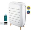 HOMEDICS Smart Wi-Fi Series with Air Quality Sensor 5 -Speed Ionic Smart Compatible White