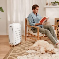 HOMEDICS Smart Wi-Fi Series with Air Quality Sensor 5 -Speed Ionic Smart Compatible White