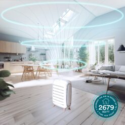 HOMEDICS Smart Wi-Fi Series with Air Quality Sensor 5 -Speed Ionic Smart Compatible White