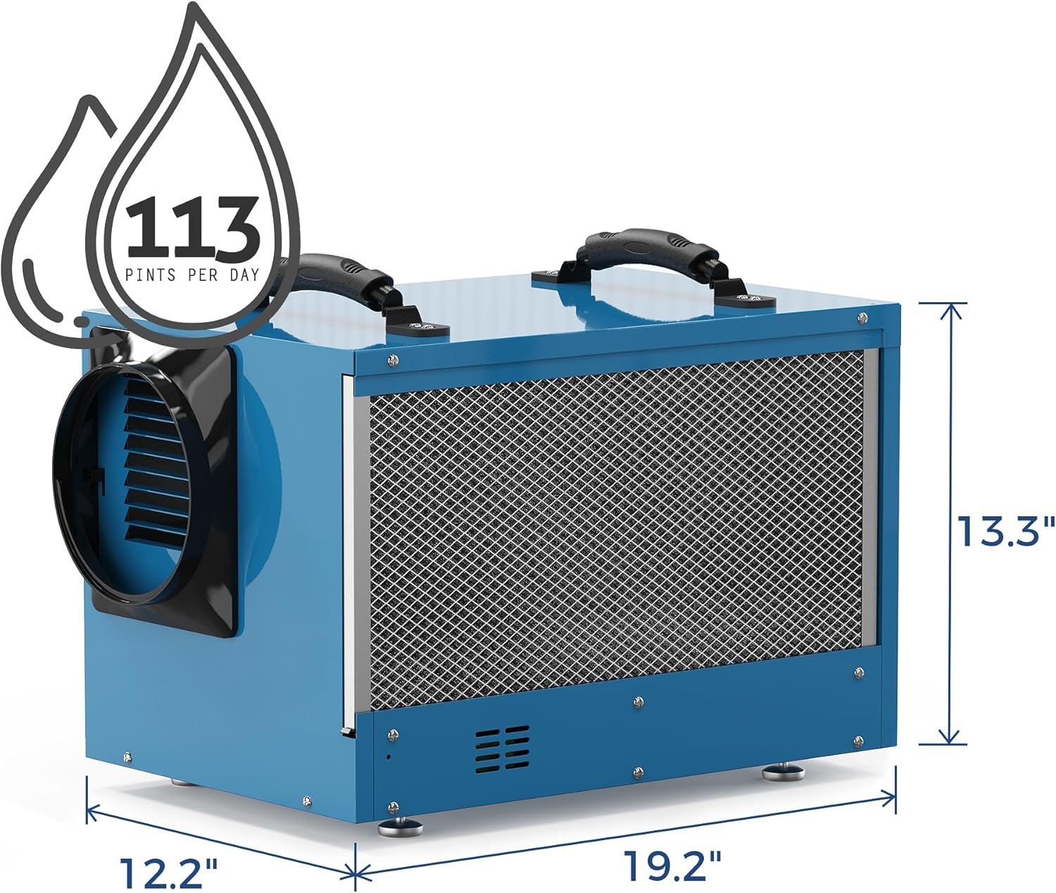 ALORAIR 113 -Pint Large Room Dehumidifier For Basements , Bathrooms , Crawlspaces , ENERGY STAR Certified Blue