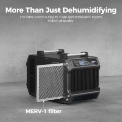 ALORAIR Galaxy 145 -Pint Large Room Dehumidifier For Basements , Bathrooms , Crawlspaces , ENERGY STAR Certified Black
