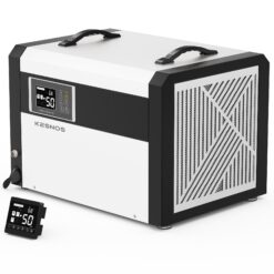 KESNOS AKE 158 -Pint Large Room Dehumidifier For Basements , Bathrooms , with Built-In Pump White