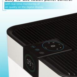 BLACK+DECKER 4 -Speed Ionic White True HEPA Air Purifier ENERGY STAR Certified (Covers: 500-sq ft )