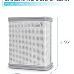 BLACK+DECKER 4 -Speed Ionic White True HEPA Air Purifier ENERGY STAR Certified (Covers: 484-sq ft )