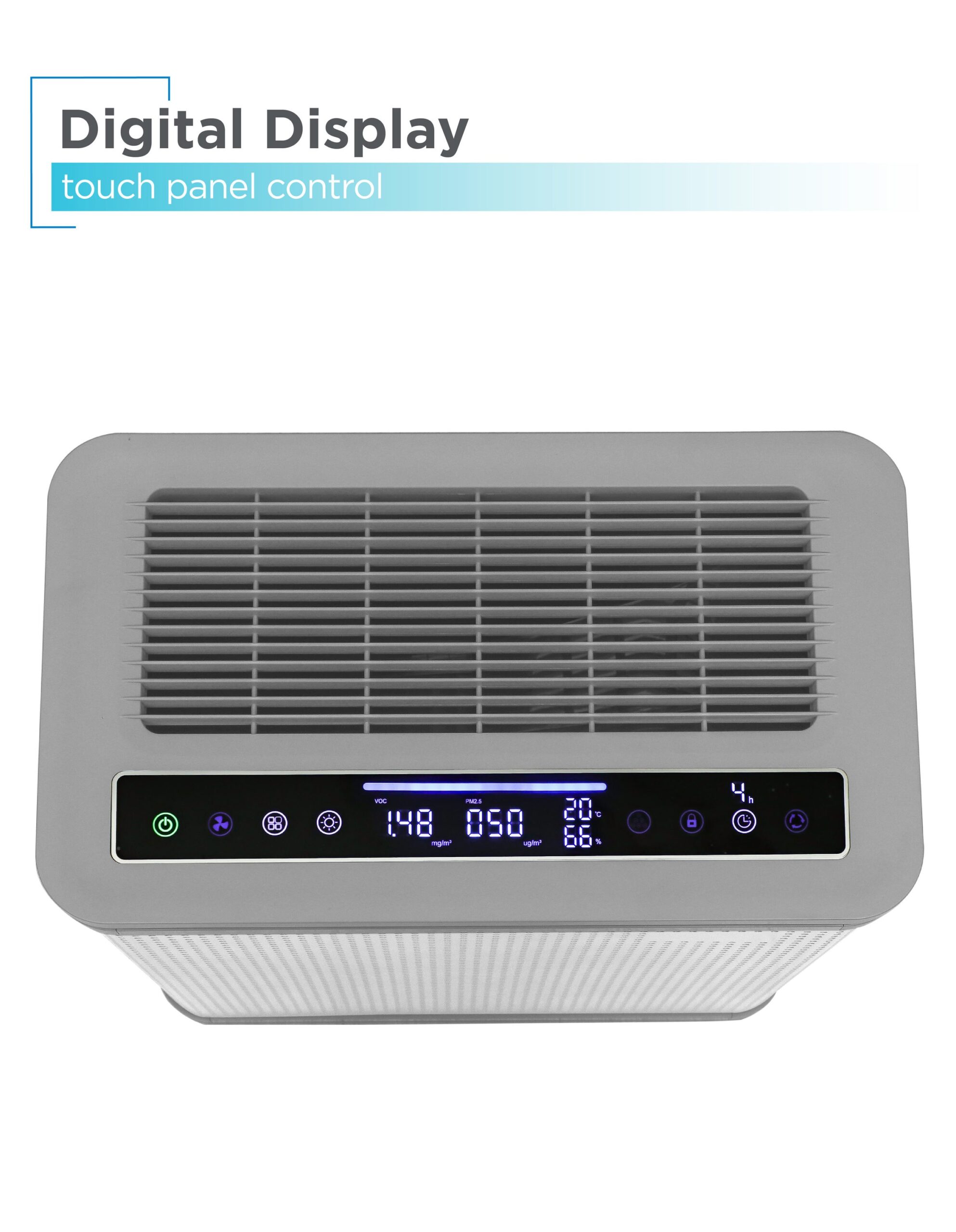 BLACK+DECKER 4 -Speed Ionic White True HEPA Air Purifier ENERGY STAR Certified (Covers: 484-sq ft )