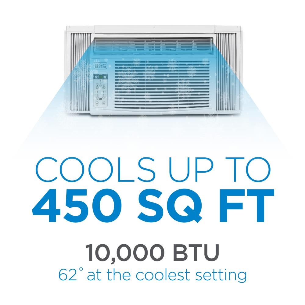 BLACK+DECKER Medium Room Window Air Conditioner , Remote Included ( 115-Volt , 10000-BTU )
