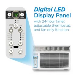 BLACK+DECKER Medium Room Window Air Conditioner , Remote Included ( 115-Volt , 10000-BTU )