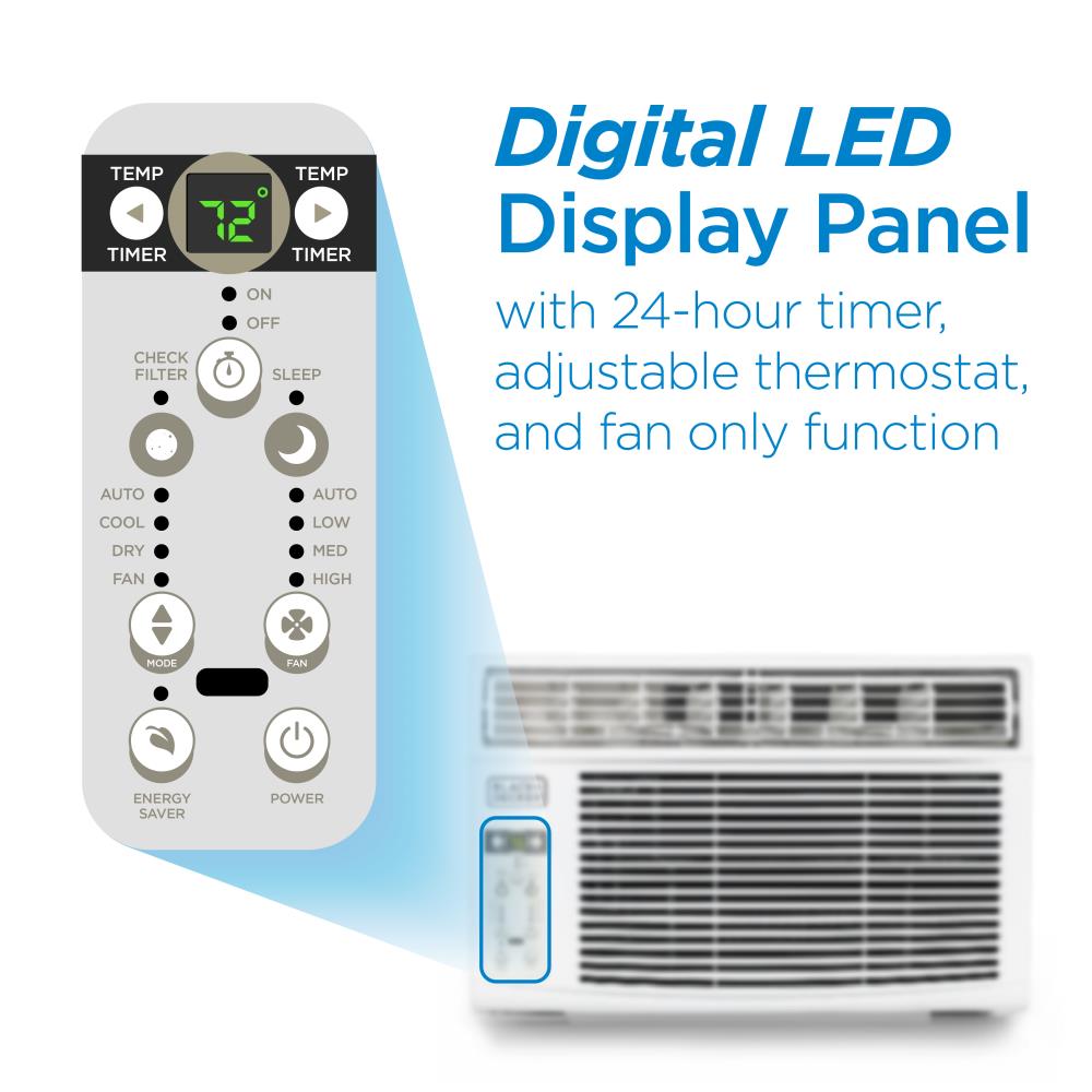 BLACK+DECKER Medium Room Window Air Conditioner , Remote Included ( 115-Volt , 10000-BTU )