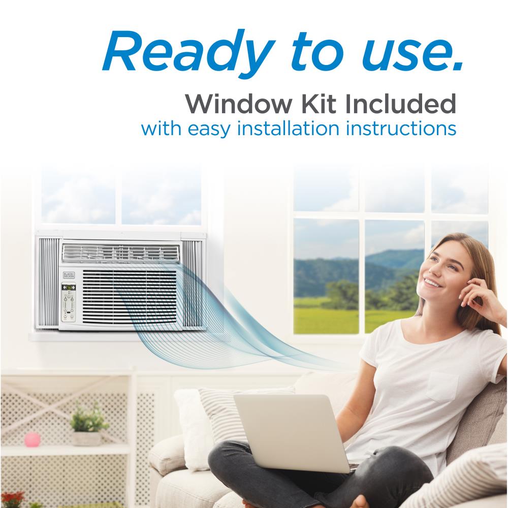 BLACK+DECKER Medium Room Window Air Conditioner , Remote Included ( 115-Volt , 10000-BTU )