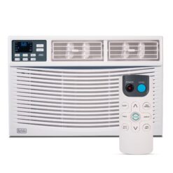 BLACK+DECKER Window Air Conditioner 10000 BTU - AC Window Unit Cools Up to 450 Square Feet - AC Unit with Remote Control - 3 Cooling Speeds and Fan Only Function - BWAC10WTB - White