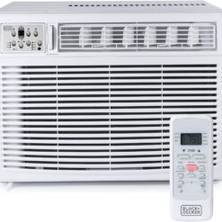 BLACK+DECKER Window or Through The Wall Air Conditioner 18000 BTU - AC Window Unit Cools Up to 1000 Square Feet - AC Unit with Remote Control - 3 Cooling Speeds and Fan Only - BD18WT6 - White