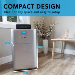 Whynter ARC-122DS 12000 BTU (7000 BTU SACC) Elite Dual Hose Portable Air Conditioner