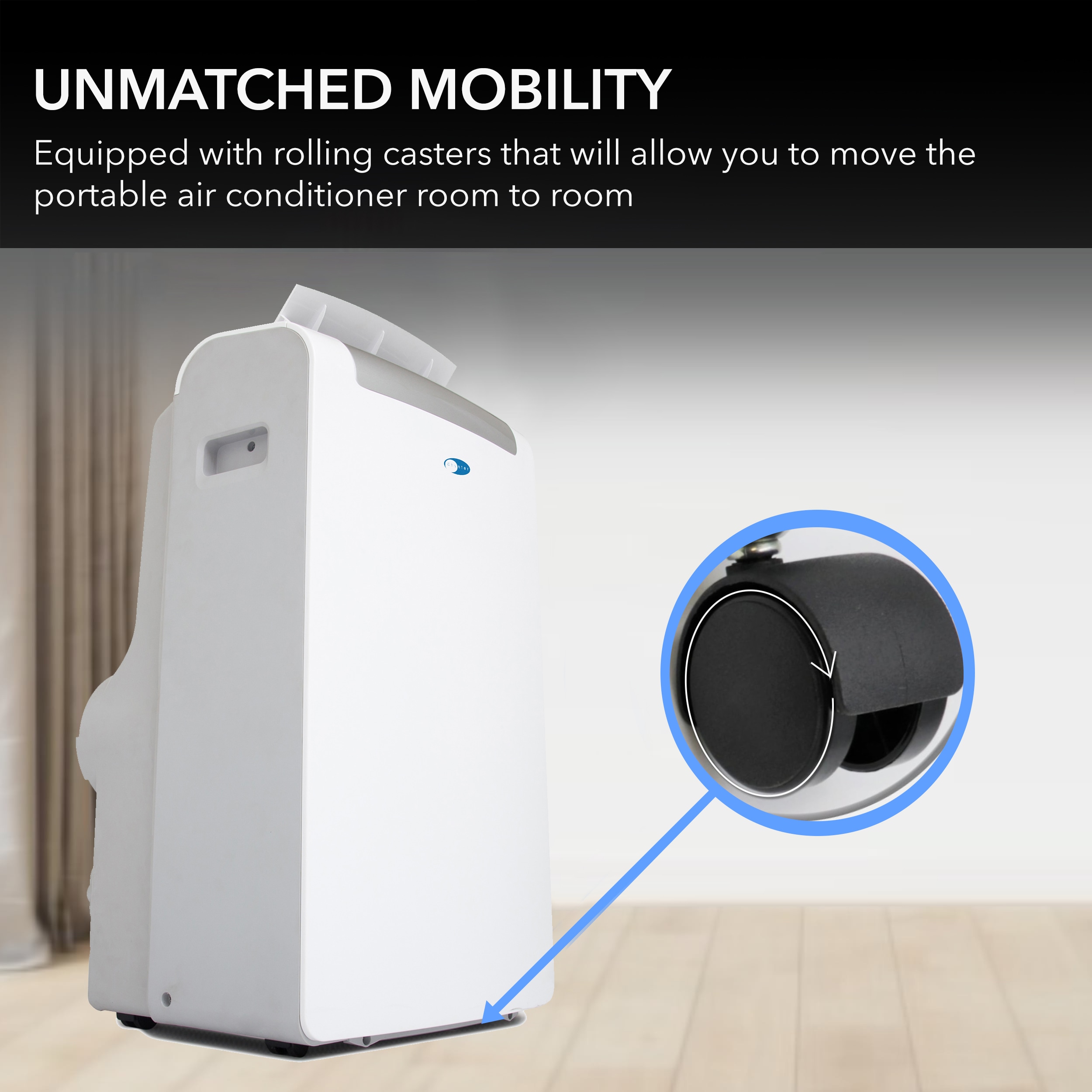 Whynter ARC-148MHP 14000 BTU 10000 BTU SACC Portable Air Conditioner and Heater with Activated Carbon plus SilverShield Filter