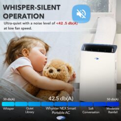 Whynter ARC-1030WN 12000 BTU (10000 BTU SACC) NEX Inverter Dual Hose Cooling Portable Air Conditioner