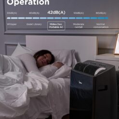 Midea Duo 12000 BTU DOE 115-Volt Vented Large Room Smart Portable Air Conditioner with Heater, Remote Included