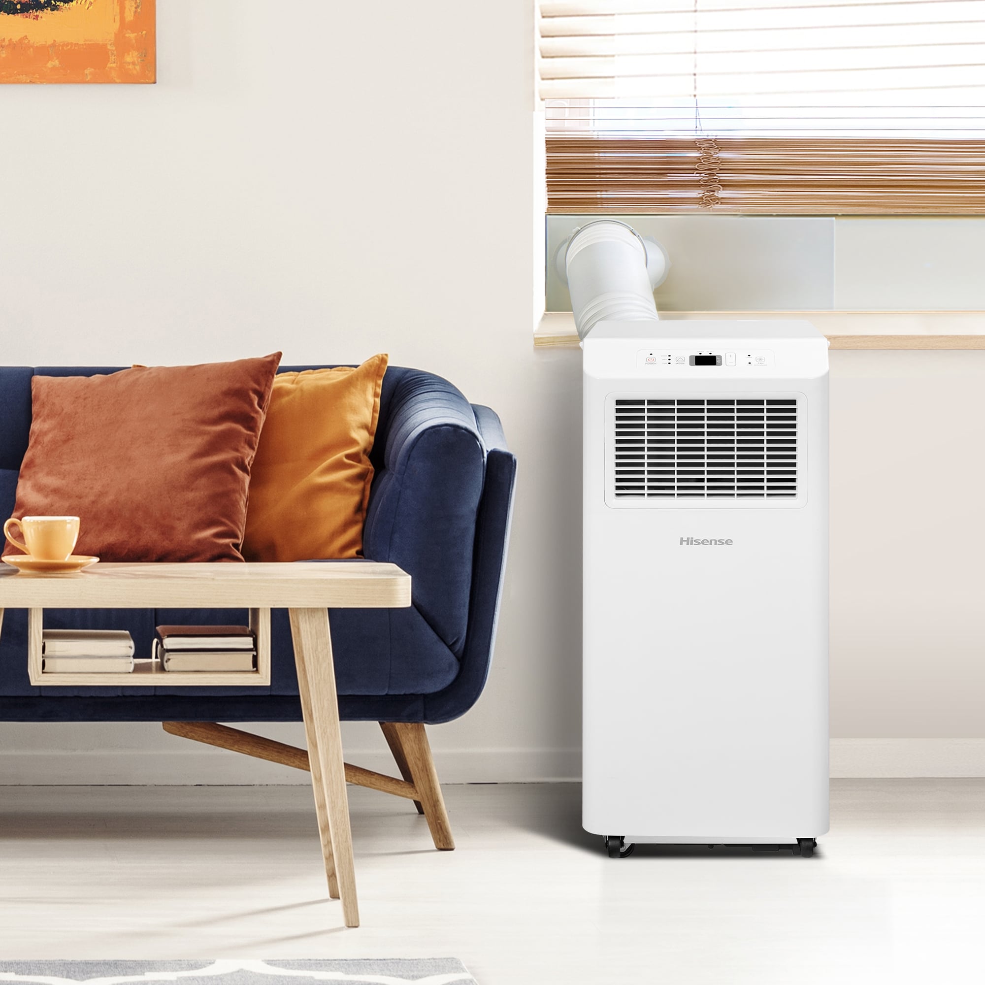 Hisense 5000 BTU DOE 115-Volt Vented Small Room Portable Air Conditioner Remote Included