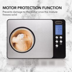 Whynter ICM-220SSY 2 Quart Capacity Automatic Compressor Ice Cream Maker and Yogurt Incubator with Stainless Steel Bowl