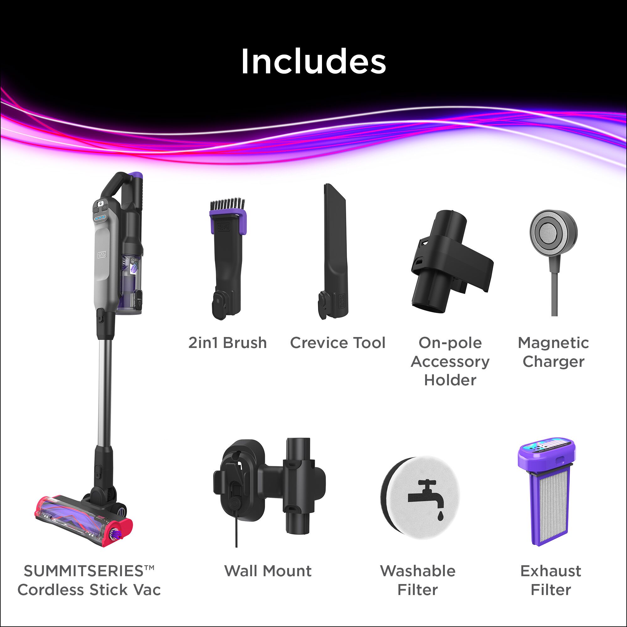 BLACK+DECKER SUMMITSERIES Select Cordless Stick Vacuum