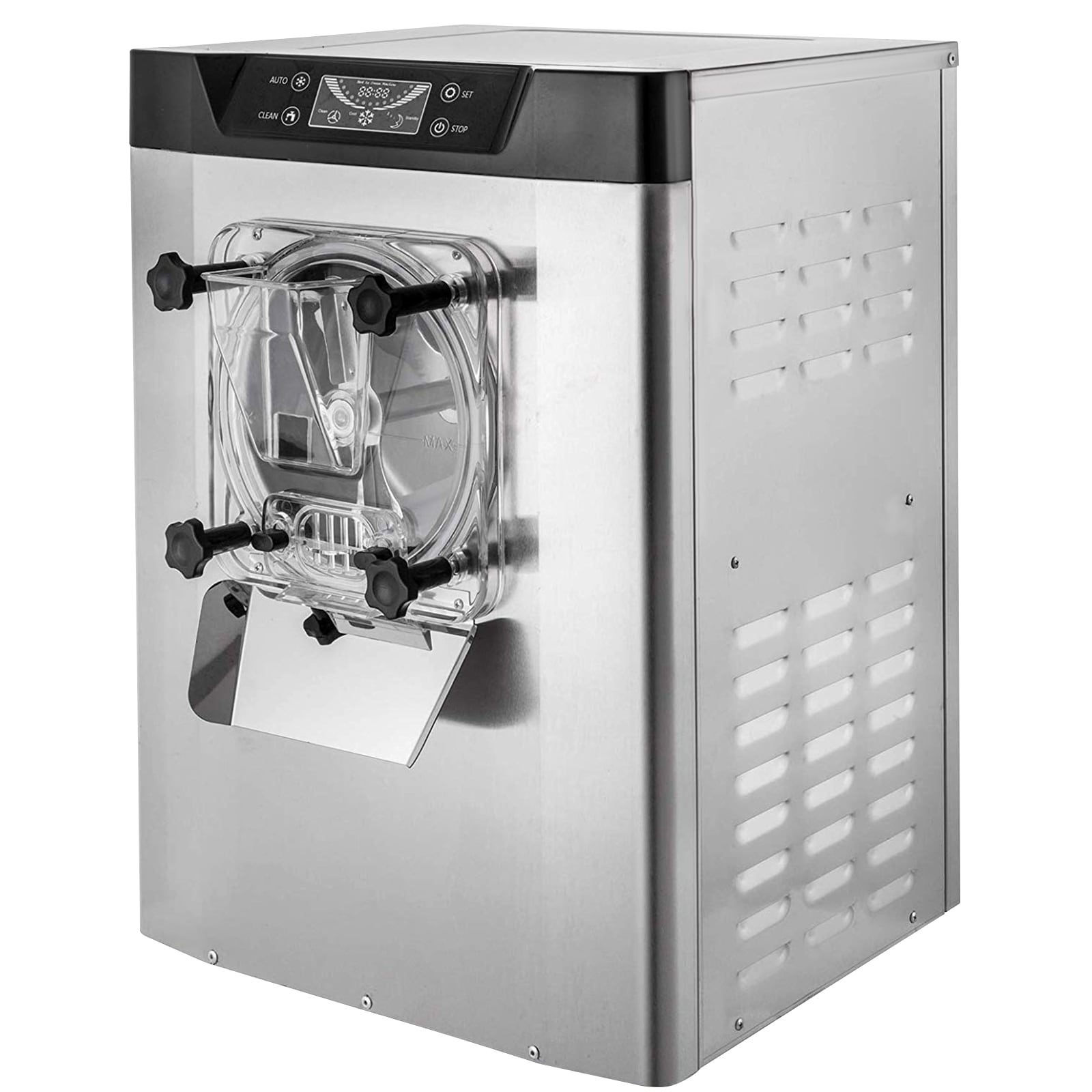 SVOPES Commercial Ice Cream Machine 1400W 20/5.3 Gph Hard Serve Ice Cream Maker with LED Display Screen Auto Shut-Off Timer One Flavors Perfect for Restaurants Snack bar Supermarkets