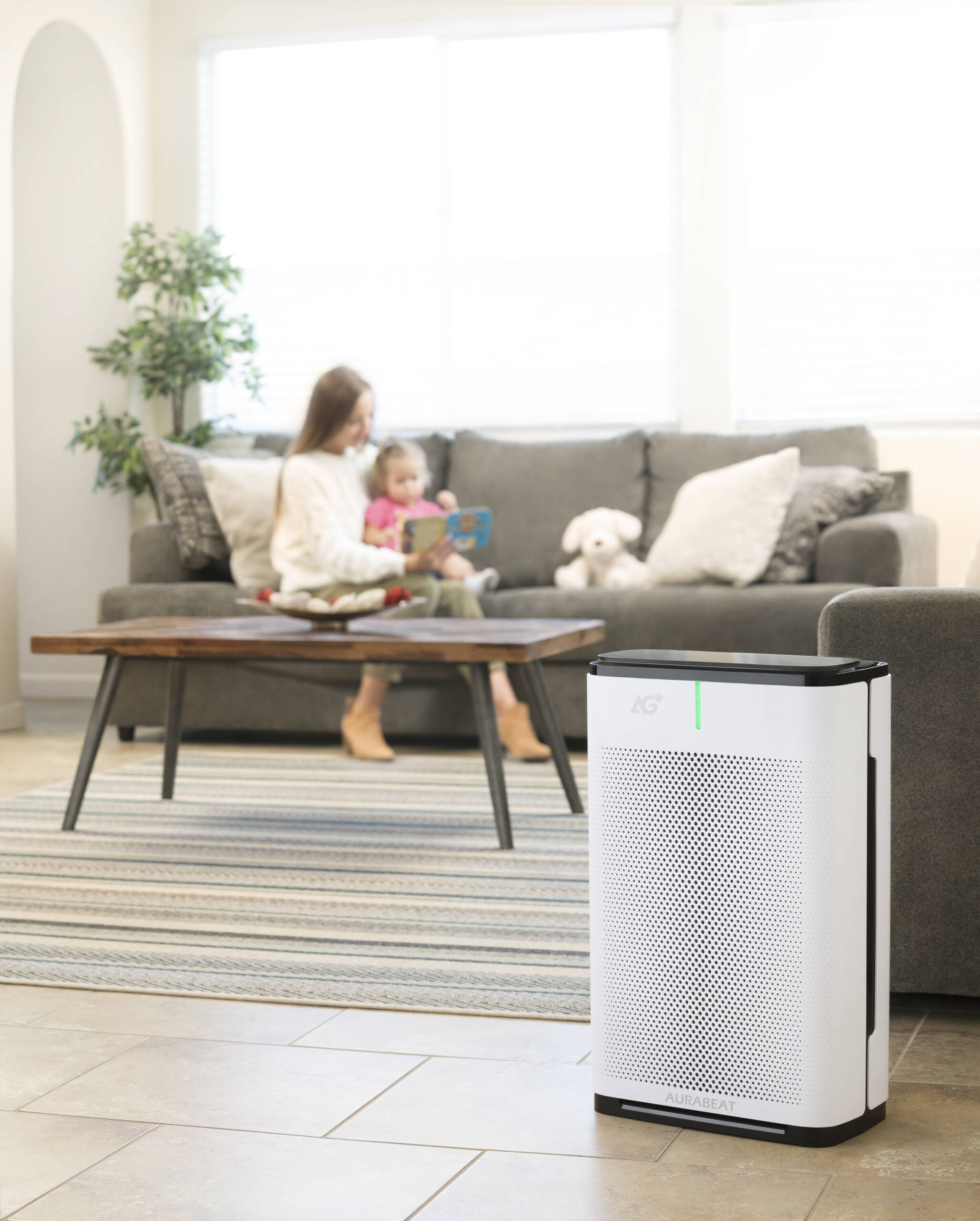 Brondell Aurabeat 3 -Speed White HEPA Air Purifier (Covers: 1655-sq ft )