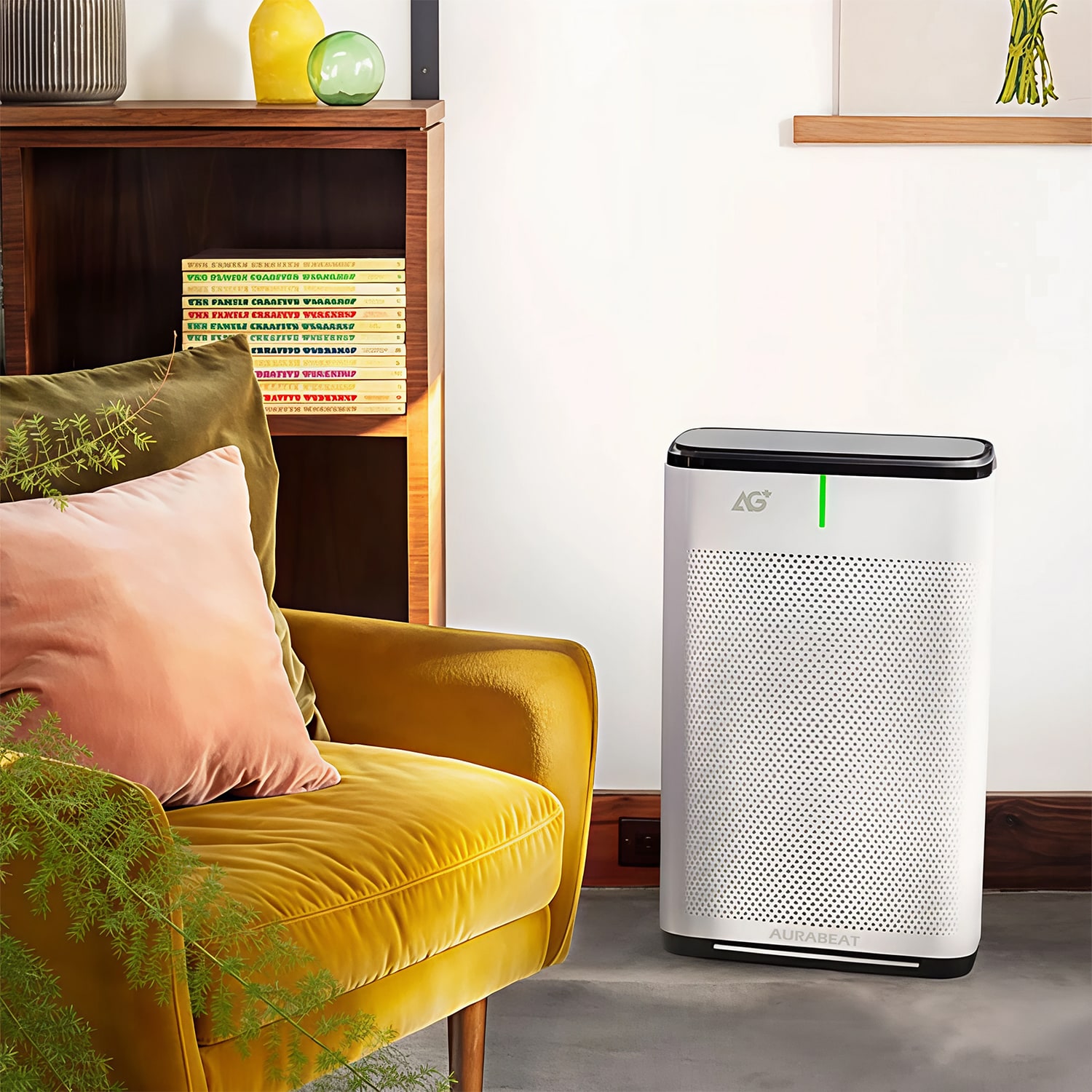 Brondell Aurabeat 3 -Speed White HEPA Air Purifier (Covers: 1655-sq ft )