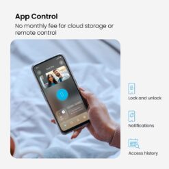 Lockly Vision Elite Video Doorbell Smart Locks Matte Black Smart Wi-Fi and Bluetooth Touchscreen Keypad Electronic Deadbolt Lock