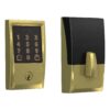 Schlage Encode Century Satin Brass Smart Wi-Fi and Bluetooth Touchscreen Keypad Electronic Deadbolt Lock