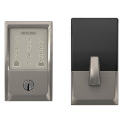 Schlage Encode Century Satin Nickel Smart Wi-Fi and Bluetooth Touchscreen Keypad Electronic Deadbolt Lock