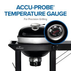 NAPOLEON PRO22 Cart Model 21.5-in W Black/Porcelain Cart Charcoal Grill