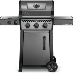 NAPOLEON Freestyle 365 Graphite Grey 3 -Burner Liquid Propane Gas Grill 1 -Side Burner