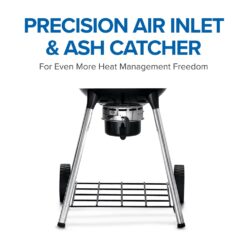 NAPOLEON PRO22 Leg Series 21.5-in W Black/Porcelain Kettle Charcoal Grill