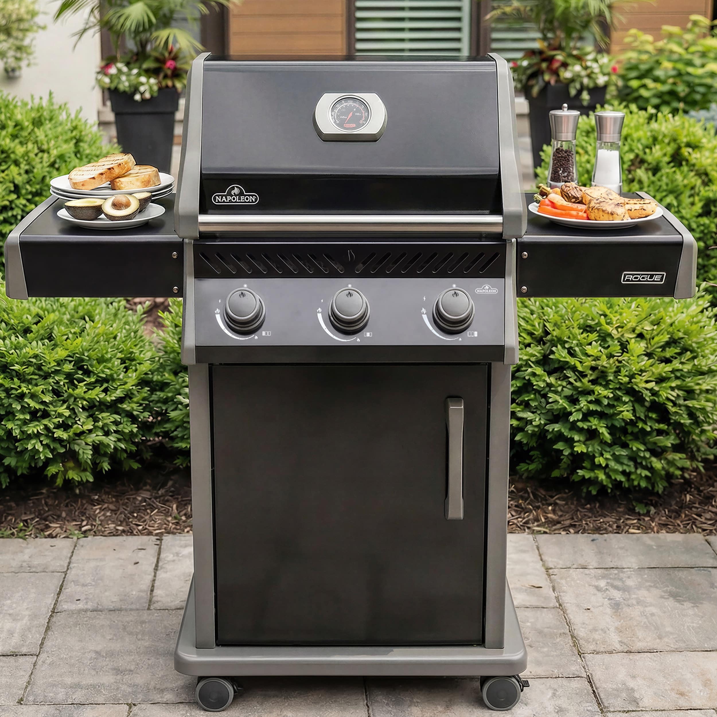 NAPOLEON Rogue 425 Series Black 3 -Burner Liquid Propane Gas Grill