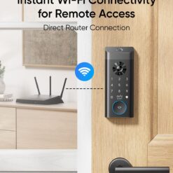 eufy Video Smart Lock E330 3-in-1 Camera/Doorbell/Fingerprint Lock Auto Lock App Control Easy Install