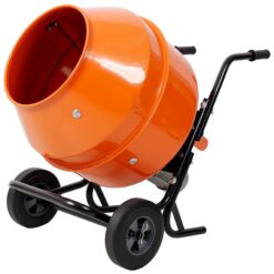 Tatayosi 5CUFT-150L horizontal portable cement mixer Wheel Barrow Portable Cement Concrete Mixer 110V-60HZ orange color CSA Certificated