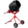 Huluwat 4 CUFT/110L Portable Electric Concrete Mixer Heavy Duty Poly Drum 110V/60Hz ETL Certificated for Mortar