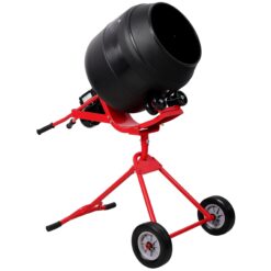 Huluwat 4 CUFT/110L Portable Electric Concrete Mixer Heavy Duty Poly Drum 110V/60Hz ETL Certificated for Mortar