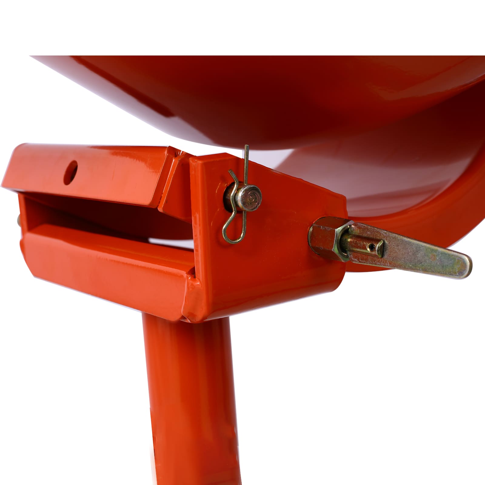 Tatayosi Orange 370-Watt Portable Electric Concrete Mixer Cement Mixing Barrow Machine Mixing Mortar with Wheel