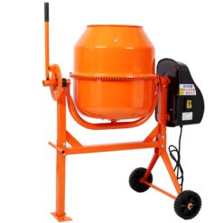 GDFStudio 4 2 Cu Ft Electric Cement Mixer Portable Concrete Mixer Machine for Mortar Stucco and Fodder Mixing