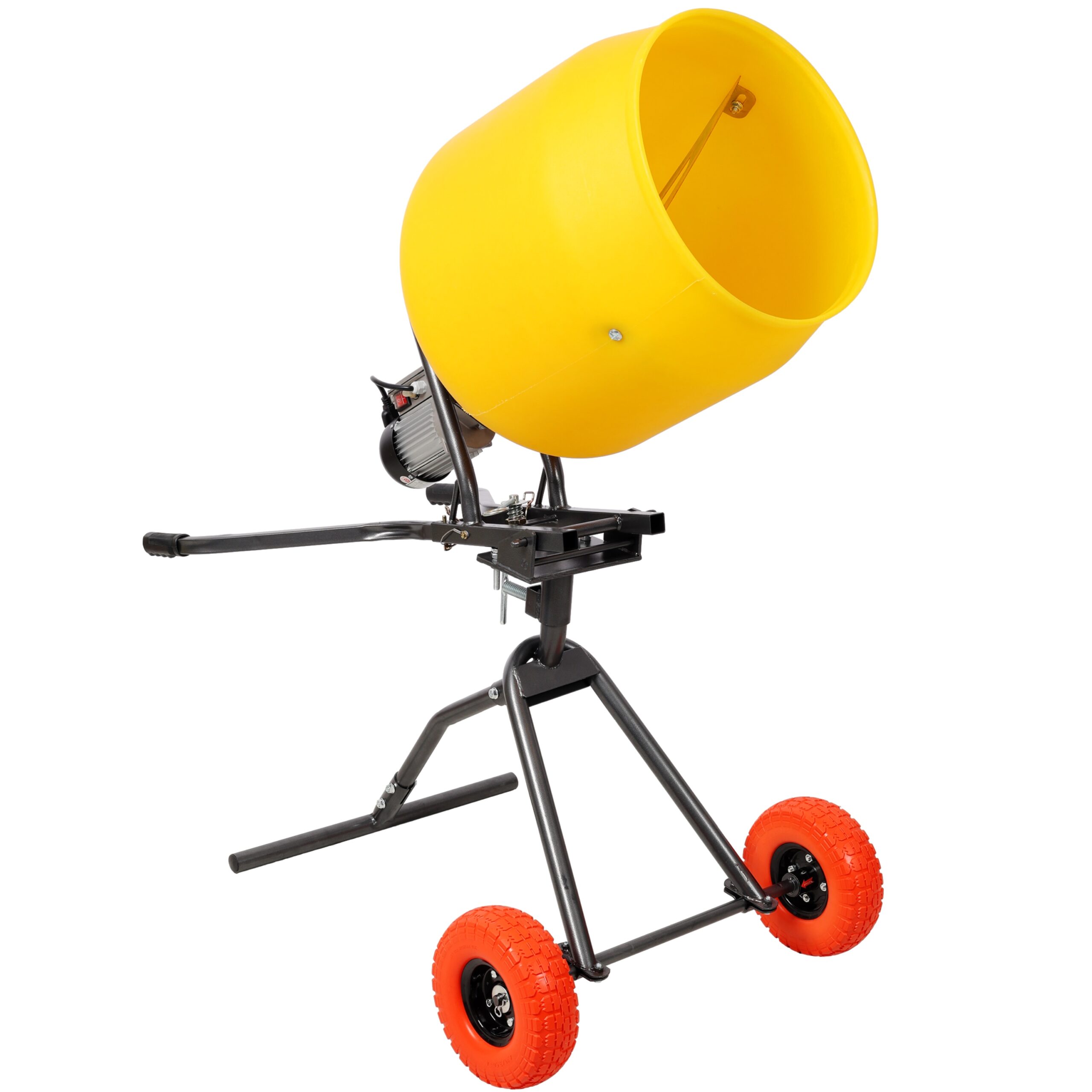 Tatayosi 3.5 CUFT-100L Portable Electric Poly Drum Concrete Mixer Heavy Duty Power Cement Mixing Machine for Mortar Stucco and Fodder