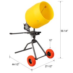 Tatayosi 3.5 CUFT-100L Portable Electric Poly Drum Concrete Mixer Heavy Duty Power Cement Mixing Machine for Mortar Stucco and Fodder