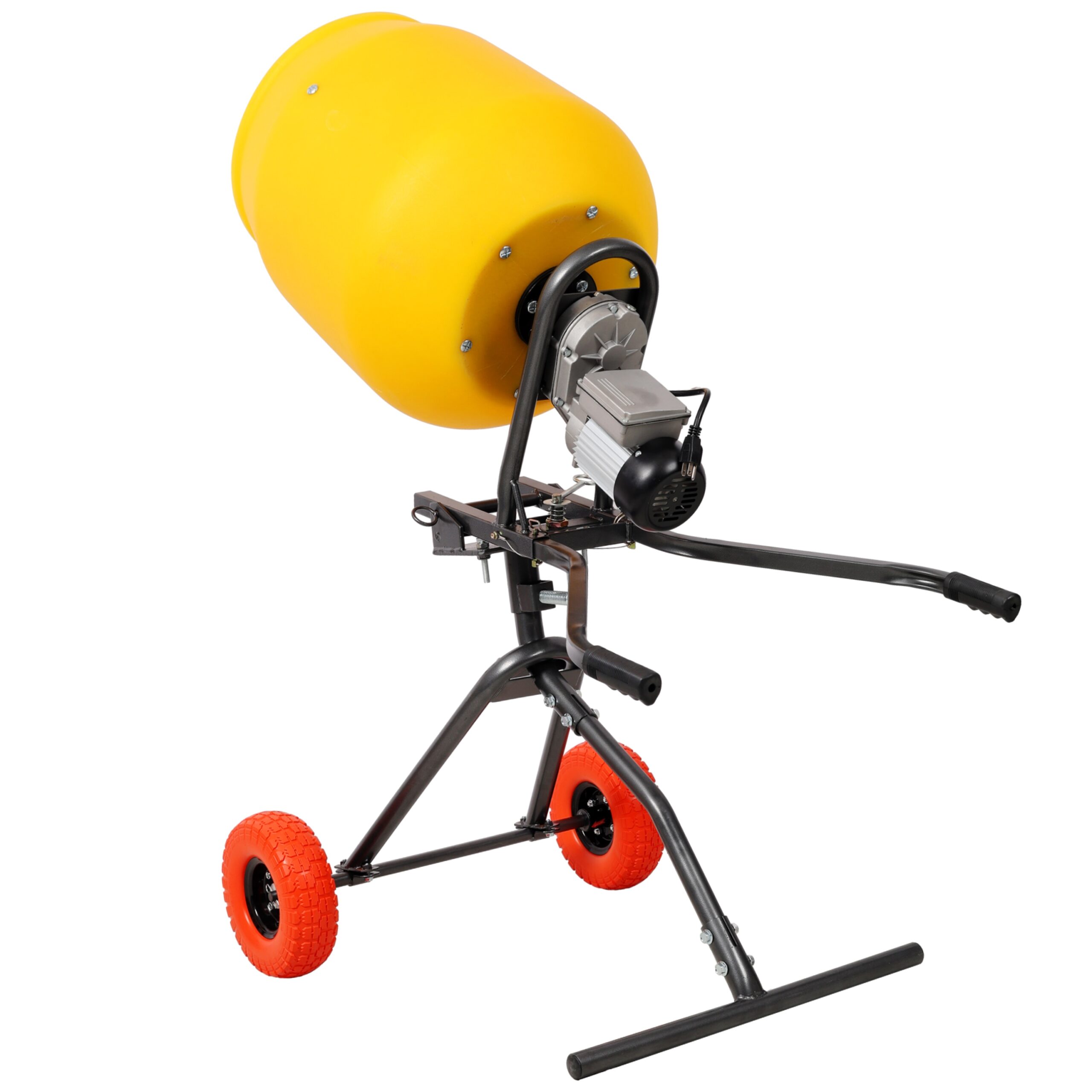 Tatayosi 3.5 CUFT-100L Portable Electric Poly Drum Concrete Mixer Heavy Duty Power Cement Mixing Machine for Mortar Stucco and Fodder