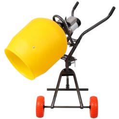 Tatayosi 3.5 CUFT-100L Portable Electric Poly Drum Concrete Mixer Heavy Duty Power Cement Mixing Machine for Mortar Stucco and Fodder