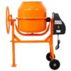 Tatayosi 5 Cu ft Orange Electric Portable Power Cement Concrete Mixer Machine for Mortar Stucco and Fodder