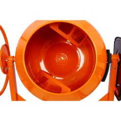 Tatayosi 5 Cu ft Orange Electric Portable Power Cement Concrete Mixer Machine for Mortar Stucco and Fodder