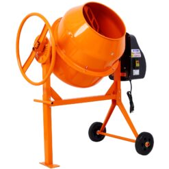 Tatayosi 5 Cu ft Orange Electric Portable Power Cement Concrete Mixer Machine for Mortar Stucco and Fodder