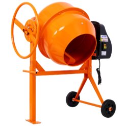 Tatayosi 5 Cu ft Orange Electric Portable Power Cement Concrete Mixer Machine for Mortar Stucco and Fodder