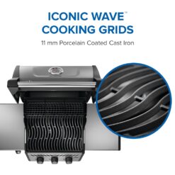 NAPOLEON Freestyle 365 Graphite Grey 3 -Burner Liquid Propane Gas Grill