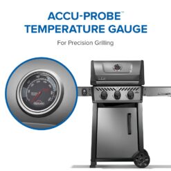 NAPOLEON Freestyle 365 Graphite Grey 3 -Burner Liquid Propane Gas Grill